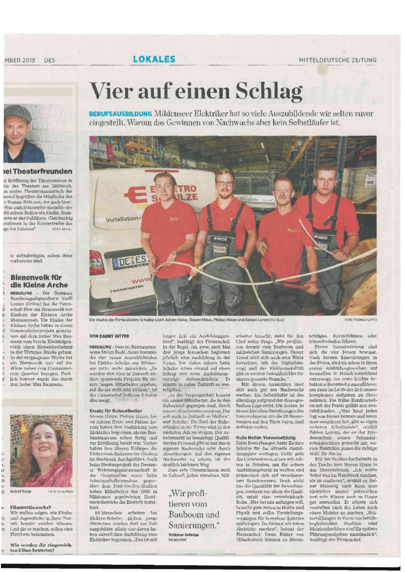 Mitteldeutsche Zeitung bei Elektro Schulze GmbH in Dessau - Roßlau